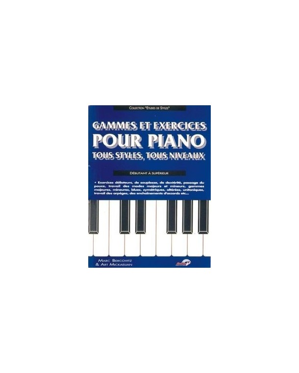 Fiche : Toutes les gammes mineures et majeures au piano