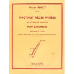 Mériot michel 28 pièces variées saxophone